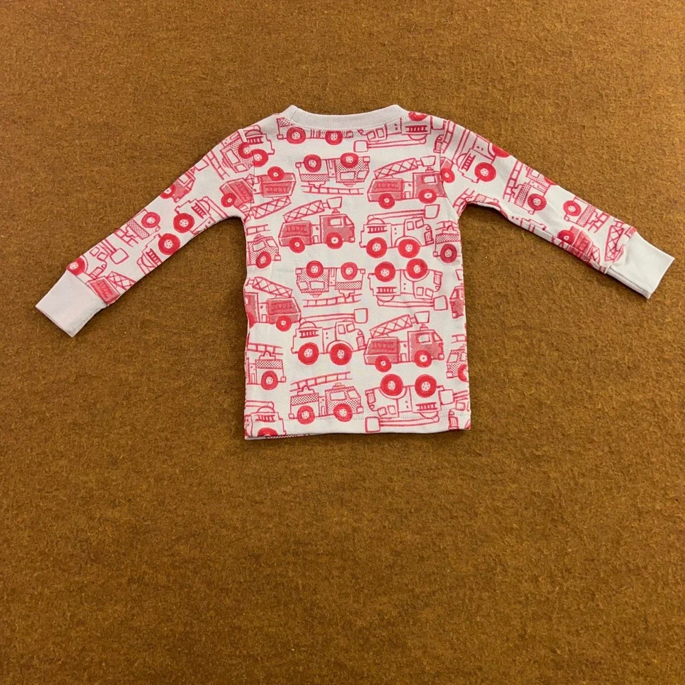 Carter's Baby Boys 12M Red Fire Truck Cotton Snug Fit 2-Piece Pajama Set New